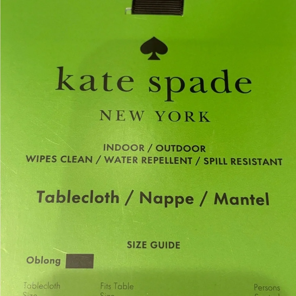 NWT Kate Spade dining bundle: striped lemon wedge placemats & tablecloth